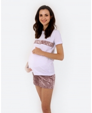 Пижама для беременных и кормящих женщин, роз