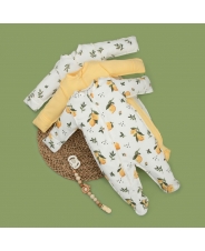 Комбинезон слип на молнии &quot;Лимончики&quot;, 