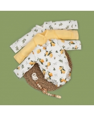 Боди с длинным рукавом &quot;Лимончики&quot;