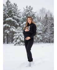 Костюм тёплый для беременных и кормящих,чёрный
