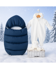 Комплект на выписку Зефир, темно-синий