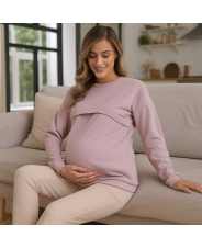 Свитшот для беременных и кормящих, розовый