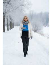 Брюки на синтепоне для беременных  чёрный