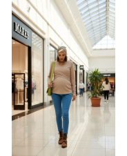 Блузка для беременных и кормящих,беж