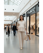 Костюм для беременных, молочный