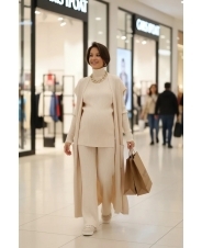 Костюм для беременных,тройка молочный