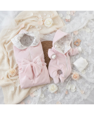 Комплект на выписку 5 предметов "Фантазия", демисезонный, розовый