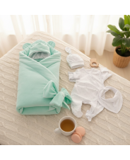 Комплект на выписку 5 предметов "Узелок-2", демисезонный, мята