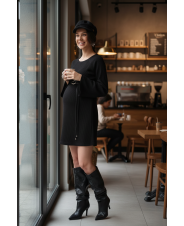 Платье для беременных черный 9110213