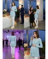 Туника для беременных. голубой