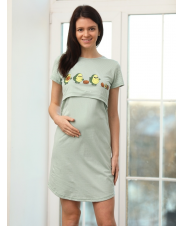 Сорочка для беременных и кормящих,авокадо