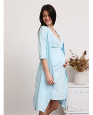 Комплект для беременных и кормящих, светло-голубой