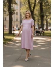 Платье муслиновое, пудра