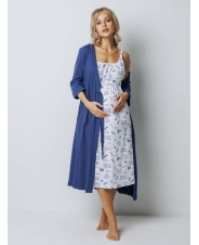 Комплект в роддом,синий и белый