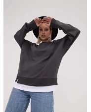 Свитшот для беременных,графит