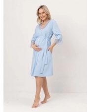 Халат для дома голубой